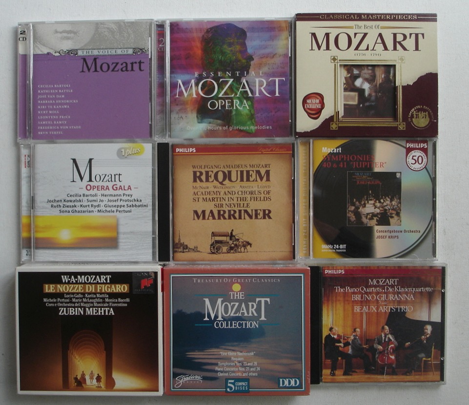 LOT of 18 Wolfgang Amadeus Mozart Classical Music CDs