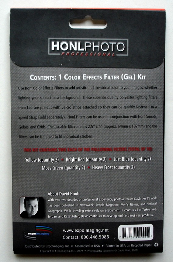 Honl Honl Photo Color Effects Filter (Gel) Kit -- Brilliantly Simple Light ...