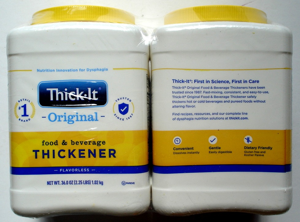 Lot of 2 Thick-It Original Food & Beverage Thickener, 36 oz Each
